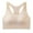 Beige, variant on CFLVAEK Racerback Sports Bras for Women Racerback High Support Wireless Workout Bra Comfort Seamless Beauty Back Sports Bralette M