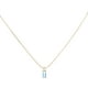 thumbnail image 1 of Collar de Piedra de Nacimiento Uxcell para Mujeres, Collar de Colgante de Circonita en Forma de Gota, Azul Claro, 1 of 3