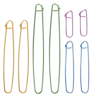 10pcs Random Colors Yarn Stitch Holder Set Crochet Knitting Needle Alloy  Safety (Random Color) 