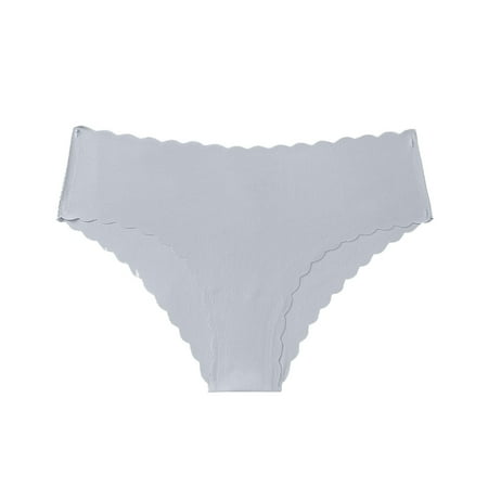 Dasayo Seamless Women s Bras  Sleep & Lounge White Thong Low Waist G-String Cheeky Panty Girls Hipster Underwear XS