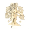 thumbnail image 4 of leyfeng 3D madera invitado signo libro familia deseo árbol corazones colgante gota adornos boda fiesta decoración, 4 of 8