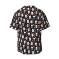 thumbnail image 2 of Fotbe Snowflake Cream Hot Cocoa print Short Sleeve Button Down Shirts for Men Casual Summer Beach Wrinkle Free Shirt-XX-Large, 2 of 7