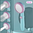 thumbnail image 2 of Cabezal de ducha de ABS de alta presión Rociador de parada de una tecla Baño de mano Lluvia Boquilla de rociado para el hogar Gimnasio Accesorios de baño Rosa Advancent HA009437-01, 2 of 5