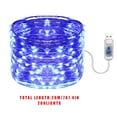 thumbnail image 3 of USB LED Light String Home Office Garden Waterproof Remote Control Timer Lamp String 20m 200LEDs Blue, 3 of 7