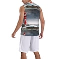 thumbnail image 2 of Sikiie 3d Lighthouse in the Surf Basketball Jersey Reversible Men's Mesh Athletic Sports Shirts Training Practice S-4XLXX-Large, 2 of 6