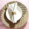 thumbnail image 3 of Laquedecraft Set 24 Woven Water Hyacinth Napkin Rings, Holders for Christmas, Thanksgiving, Outdoor Indoor Wedding, Party, 3 of 6