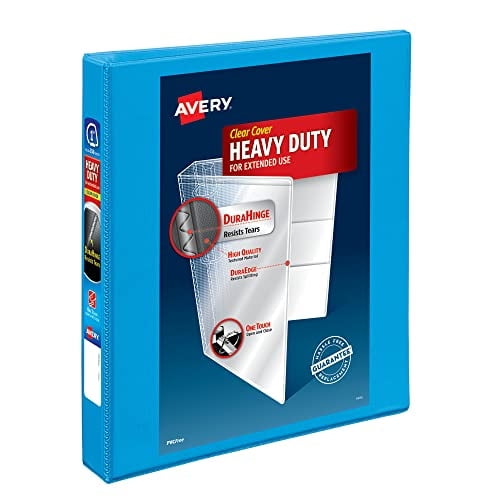 Anillas inclinadas View Binder Avery Heavy-Duty 1 con un toque, color azul