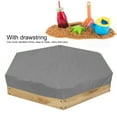 thumbnail image 4 of Sandbox Pool Cover, Waterproof Sandbox Cover, Multifunctional Reliable Material Selection, Drawstring Design Sandbox Cover, For Outdoor Garden, 4 of 8