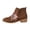 Brown, variant on Butterfly Flower Embroidered Boots Country Concert Outfits, Suede Side Zipper Booties Music Festival Wear, Comfortable Low Block Heel Shoes Holiday Street Strolling, Autumn Casual Wearing, Black 6