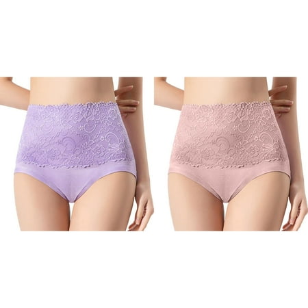 2-Pack Plus Size High Waist Striped Tangas No Show Bikini Custom Thongs Women Underwear Panties Thong Womens Underwear plus Size Underwear for Women 4x Matching Underwear for Couples Womens Under