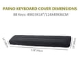 thumbnail image 5 of Funda antipolvo para teclado de Piano Electrónico de 88 teclas, bolsas digitales estirables impermeables con cierre de cordón elástico ajustable, color negro, 5 of 5
