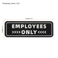 thumbnail image 2 of Unique Bargains Employee Only Sign 6'x2' Self Adhesive Staff Only Sticker Black, 2 of 6