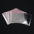 thumbnail image 1 of 100 bolsas resellables transparentes con autoadhesivo de plástico OPP para golosinas de alimentos., 1 of 2