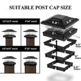 thumbnail image 5 of Outdoor Fence Post Cap Light Warm White and Cool White Lighting Wateproof Villa Column Lamp Solar LED Pillar Light B, 5 of 5