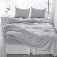 thumbnail image 5 of Native Linum  Linen Bedding Set California King Size 4 Pc Greige - California King, 5 of 5
