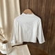 thumbnail image 4 of Blusas y camisas de manga larga con cuello redondo para niños, camisa de base de color sólido, cuello redondo, informal, holgada, fina, para niños de todas las edades, blusa de poliéster para niños, 4 of 6