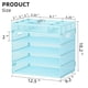 thumbnail image 2 of Organizador de Documentos Marbrasse de 5 Niveles con Bandejas, Azul, 2 of 7