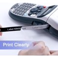 thumbnail image 4 of czcpp-Black Tape Compatible with Dymo Letratag Refills 12mm Plastic Tape Refills for Dymo Label Maker Letra Tag LT-100H LT-100T LT 200B QX50, 5 Pack, 4 of 4