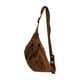 thumbnail image 2 of Bolsa de pecho de lona bandolera para hombre y mujer | Mochila bandolera de gran capacidad | Correa ajustable | Multibolsillo Viajes, Ciclismo, Exterior, Uso Casual | 33x16x9cm | 1 pieza | Blanco, 2 of 6