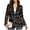Bulb Bow, variant on FOR U DESIGNS Womens Casual Blazer Long Sleeve Business Suit Jacket Leopard Zebra Stripe Snake Skin Print, Open Front Jacket, Lapel Collar, Oversized, Blazer for Work Office Casual Travel