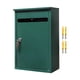 thumbnail image 4 of Buzón de correo perfecl con cerradura para montaje en pared Verde, 4 of 8