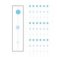 thumbnail image 2 of Beistle Club Pack of 72 Decorative Baby Blue and White Hanging Dot Stringers 6’, 2 of 2