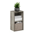 thumbnail image 2 of Furinno PASIR Book Shelf, 2-Tier Modern Bookshelf, Open Shelves Bookcase 9 x 12 x 21, for Living Room, Bedroom, Home Office, Grey Oak, 2 of 5