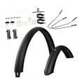 thumbnail image 3 of Guardabarros para bicicleta de carretera Strade Fareast Limited repuesto extra ancho Con herrajes de montaje Tirante negro de 29 pulgadas, 3 of 8