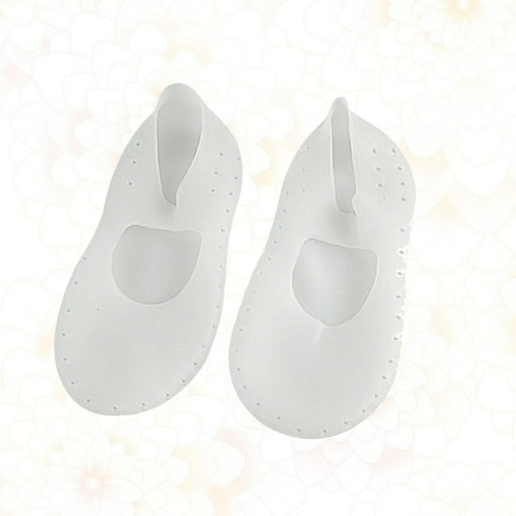 HEMOTON Women's Forefoot Cushion Invisible Socks White Reusable Breathable Comfort Foot Care