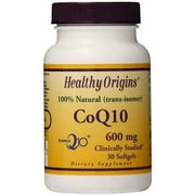 Healthy Origins CoQ10, Kaneka Q10, 100% Natural, 600mg, 30 CT