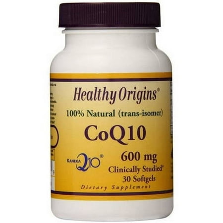 Healthy Origins CoQ10, Kaneka Q10, 100% Natural, 600mg, 30 CT
