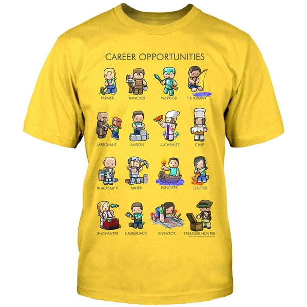 Minecraft Minecraft Career Opportunities Youth T Shirt Walmart Com Walmart Com