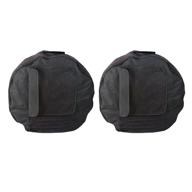 2x Estuche blando para bombos, bandolera con asa de transporte y correas ajustables para los hombros perfke Estuche blando para batería