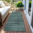 thumbnail image 6 of Addison Rugs Chantille Indoor/Outdoor Transitional Stripes Teal Washable Runner Rug, 2'3" x 7'6", 6 of 6