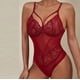 thumbnail image 2 of Conjunto de lencería sexy de encaje hueco en la espalda de color sólido de una pieza sexy de moda para mujer Fridja  nalpqowj38098, 2 of 9