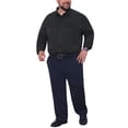 thumbnail image 2 of INSPIRE CHIC Men's Big & Tall Long Sleeve Button Down Formal Shirt with Chest Pocket XL Black, 2 of 5
