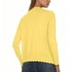 thumbnail image 4 of Neewe Women's Plain Knit Open Front Sweater Long Sleeve V Neck Button Loose Short Cardigan Outerwear Coats, 4 of 7