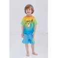 thumbnail image 2 of Pinkfong Baby Shark Toddler Boys UPF 50+ Rash Guard and Swim Trunks Outfit Set Surf's Up! 4T, 2 of 5