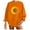 Orange, variant on Aayomet Oversized Sweatshirt For Women Women Casual Loose Long Sleeve Shirts Crewneck Solid Tops Pullover Sweatshirts with Pocket,Coffee L