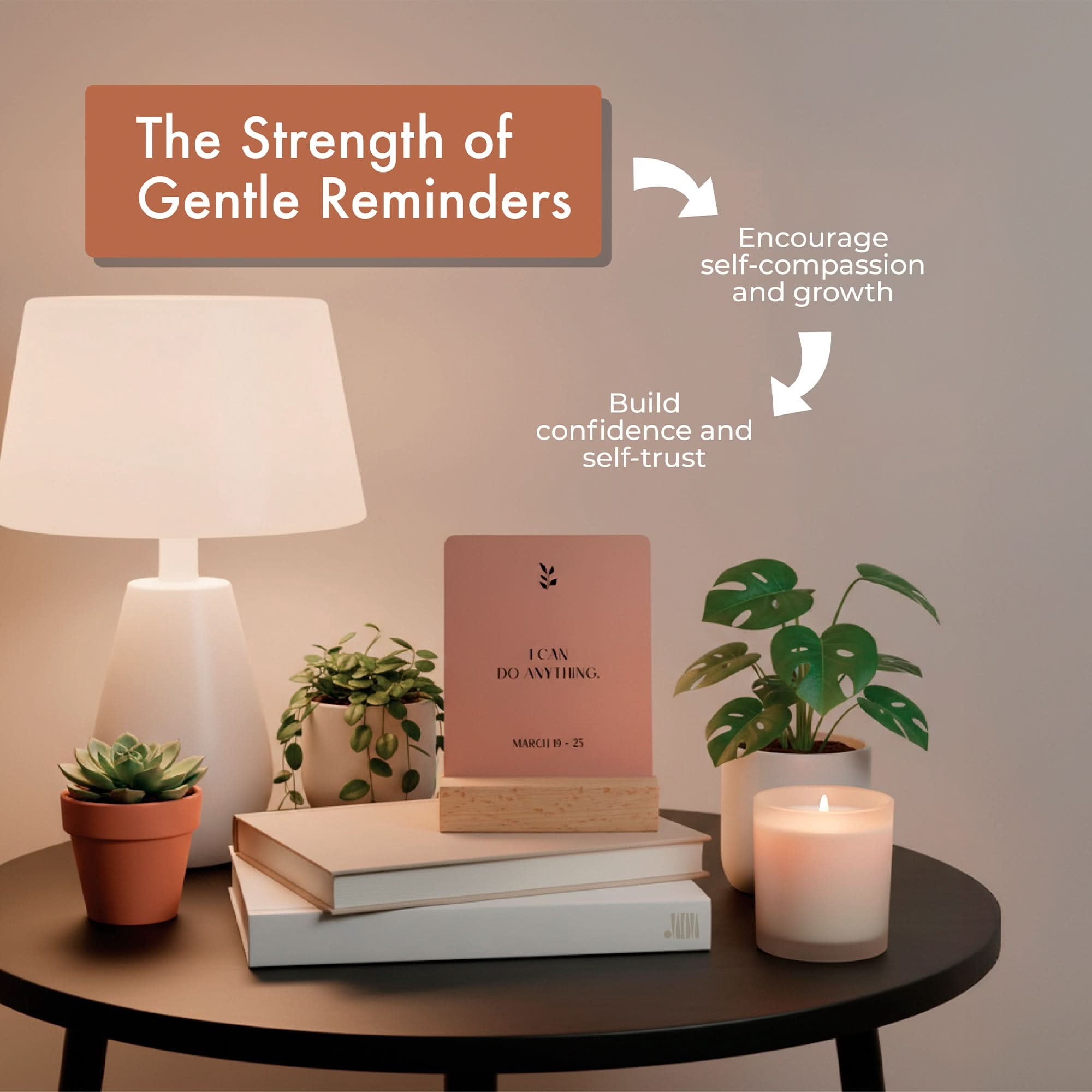 Positive Affirmation Cards Weekly Calendar | 52 Aesthetic Encouragement Mindfulness Desk Cards for Every Week of the Year,  Daily Self Mantras For Mental Wellness, Great Motivational Gift For Women &