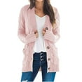 thumbnail image 1 of Cardigan à Manches Longues pour Femmes Tricot Doux Ouvert, 1 of 6