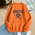thumbnail image 2 of Women Blouses Women Jogging Suits Plain Ladies Sweatshirt Womens Sweatshirt Jacket with Hood Sweaters for Fall Womens Thick Pullover Sweaters Zip up Jacket Long Workout Hoodie Petite Hoodie Orange S, 2 of 3