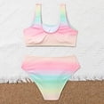 thumbnail image 4 of GYRATEDREAM 7-14 Years 2 Piece Girls Bikini Beach Swimwear Swimsuits Quick Dry Swimwear Bathing Suits, 4 of 6
