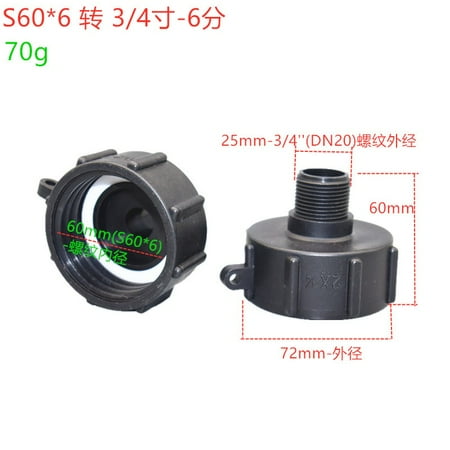 

Ibc Container Adapter Outlet Tap Faucet Cap Accessory 12 34 1 2 Inch S60*6