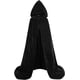 thumbnail image 1 of ALIZIWAY Capa con capucha reversible de terciopelo forrada con satén renacentista medieval Halloween Navidad Cosplay disfraz, 1 of 3