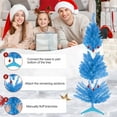 thumbnail image 5 of Maylaviu 4ft Blue Halloween & Christmas Tree w/122 Branch Tips, Includes Separate String Lights (Not Pre-Lit), 5 of 7