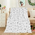 thumbnail image 2 of Christmas Blanket Gold Christmas Throw Blanket, Christmas Blankets and Throws Soft Warm Flannel Christmas Throw Blankets for Couch, Bed, Sofa, 50 x 60 Inch, Gold, 2 of 6