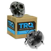 TRQ Front Wheel Hub & Bearing Set Pair for 06-08 Ram 1500 Truck BHA53565