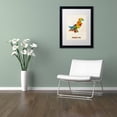 thumbnail image 3 of Trademark Fine Art 'Pakistan Watercolor Map' Canvas Art by Michael Tompsett, White Matte, Black Frame, 3 of 4