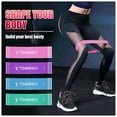 thumbnail image 5 of Set of 4 Exercise Resistance Loop Bands Latex Gym Strength Training Loops Bands Workout Bands Physical Therapy Home Fitness Physical Therapy, 5 of 5
